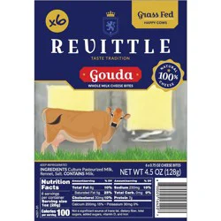 Revittle Whole Milk Gouda Cheese Bites