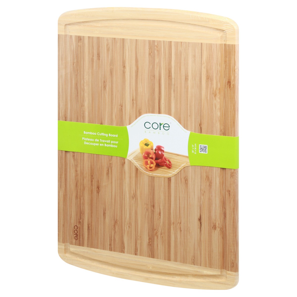 slide 10 of 10, Core Bamboo 20 Inch x 14 Inch Bamboo Cutting Board 1 ea, 1 ct