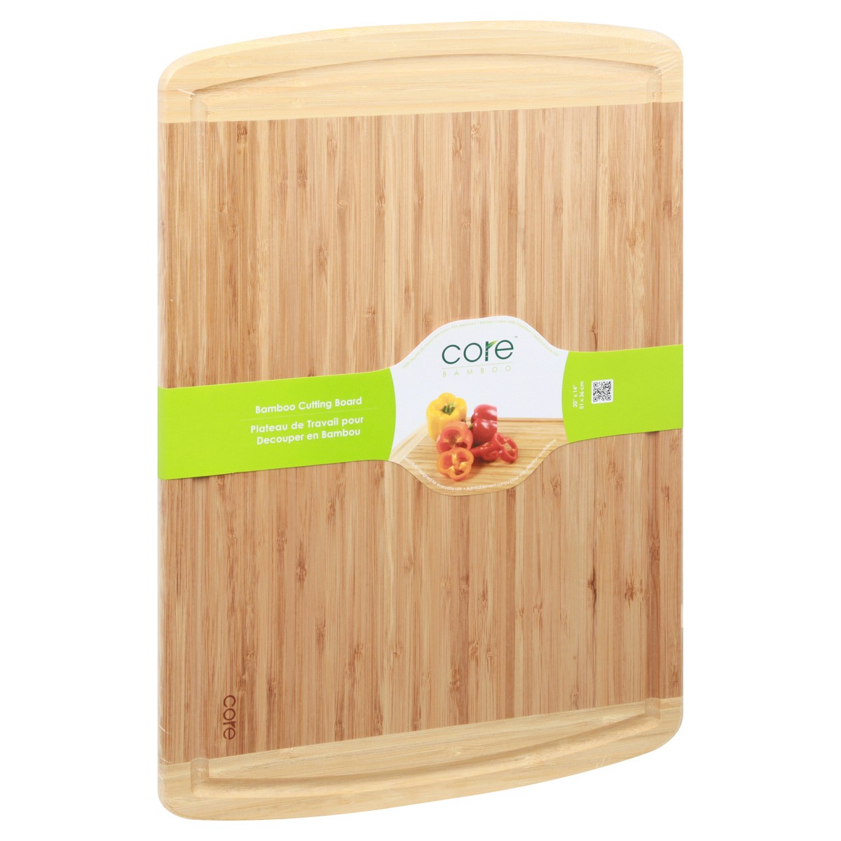 slide 5 of 10, Core Bamboo 20 Inch x 14 Inch Bamboo Cutting Board 1 ea, 1 ct