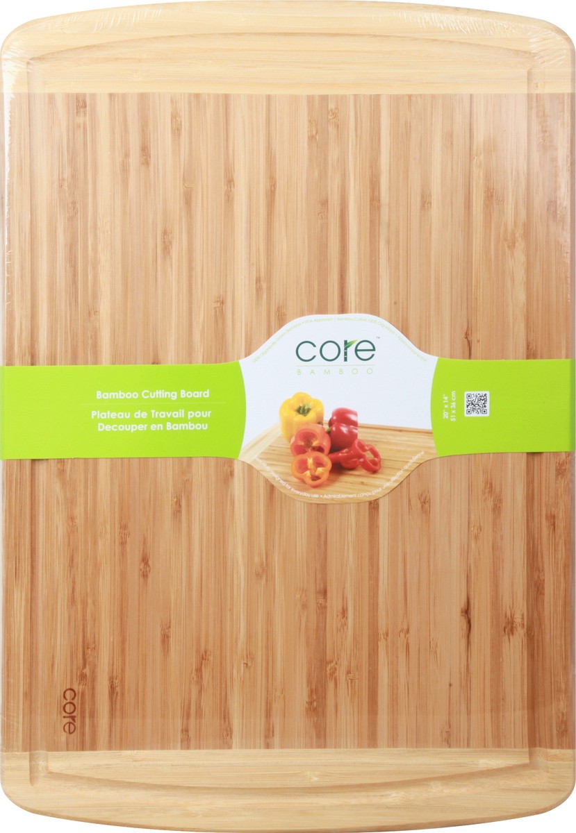 slide 6 of 10, Core Bamboo 20 Inch x 14 Inch Bamboo Cutting Board 1 ea, 1 ct