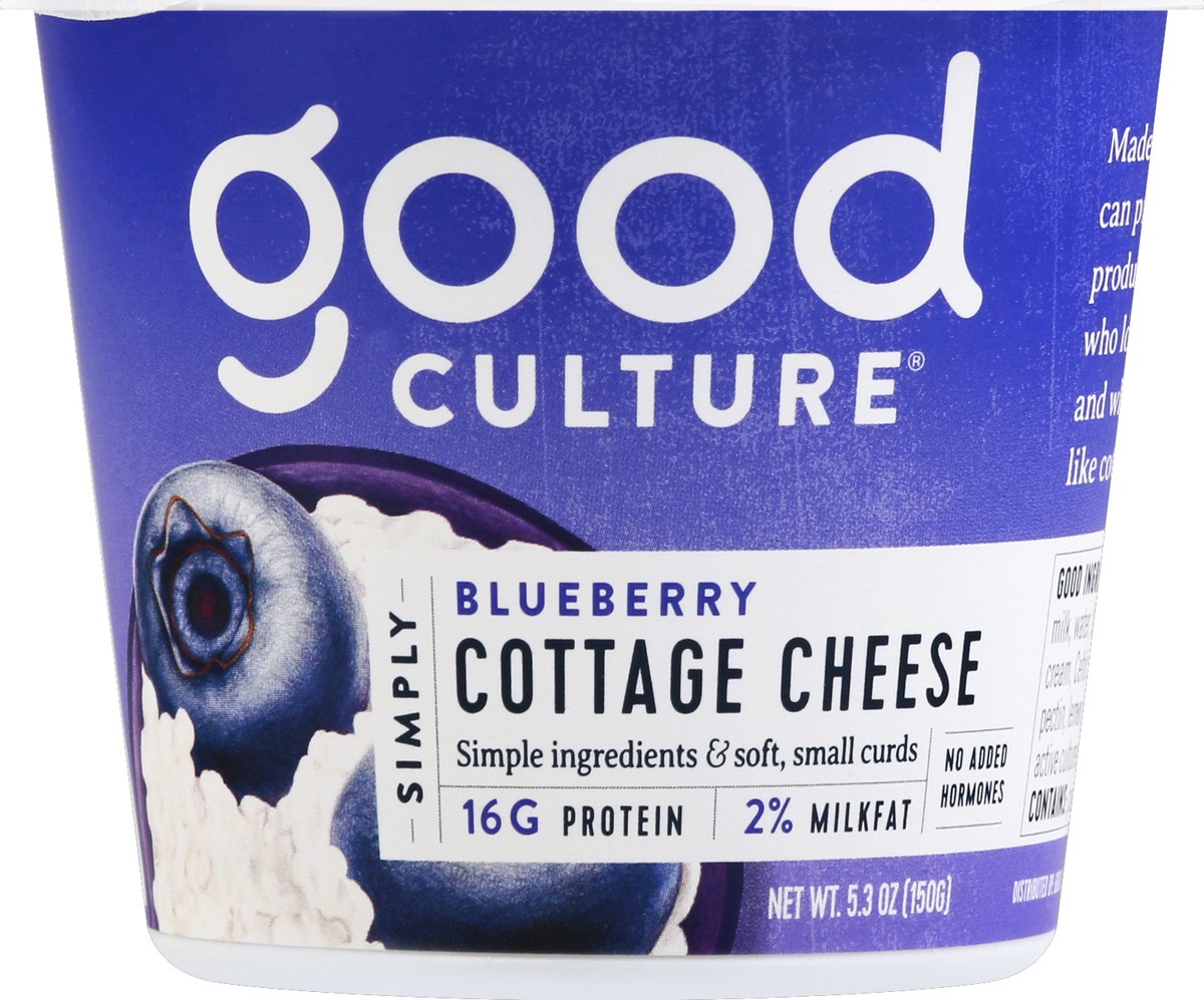 slide 5 of 6, good culture Blueberry Bottom Cottage Cheese, 5.3 oz