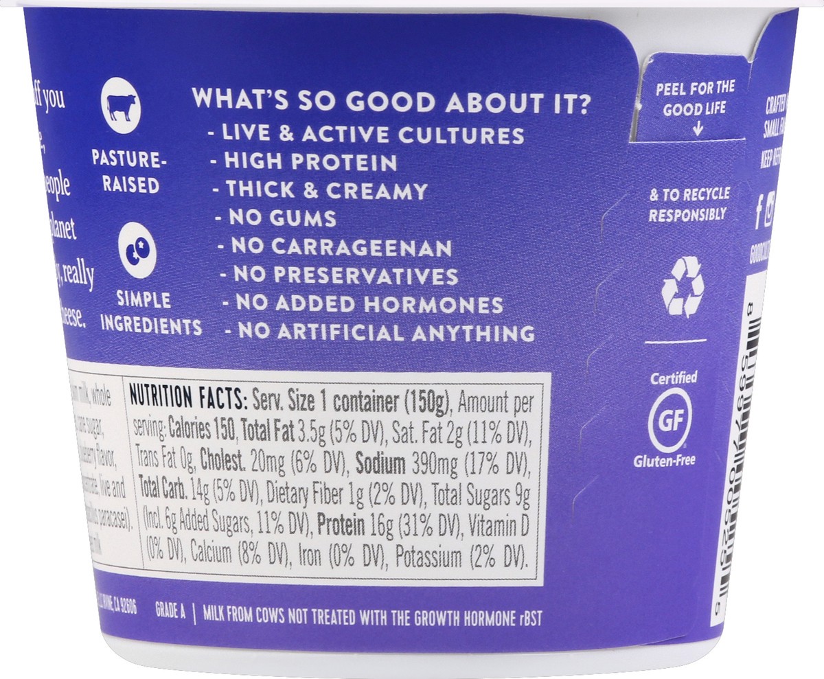 slide 6 of 6, good culture Blueberry Bottom Cottage Cheese, 5.3 oz