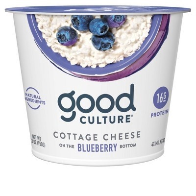 slide 1 of 6, good culture Blueberry Bottom Cottage Cheese, 5.3 oz