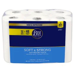 Best Yet Bath Tissue 12 Rolls