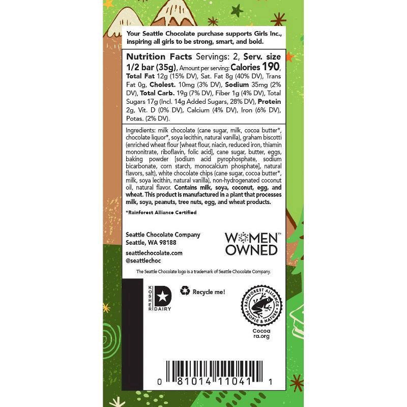 slide 8 of 8, Seattle Chocolate Campers' S'mores Milk Chocolate Bar, 2.5 oz