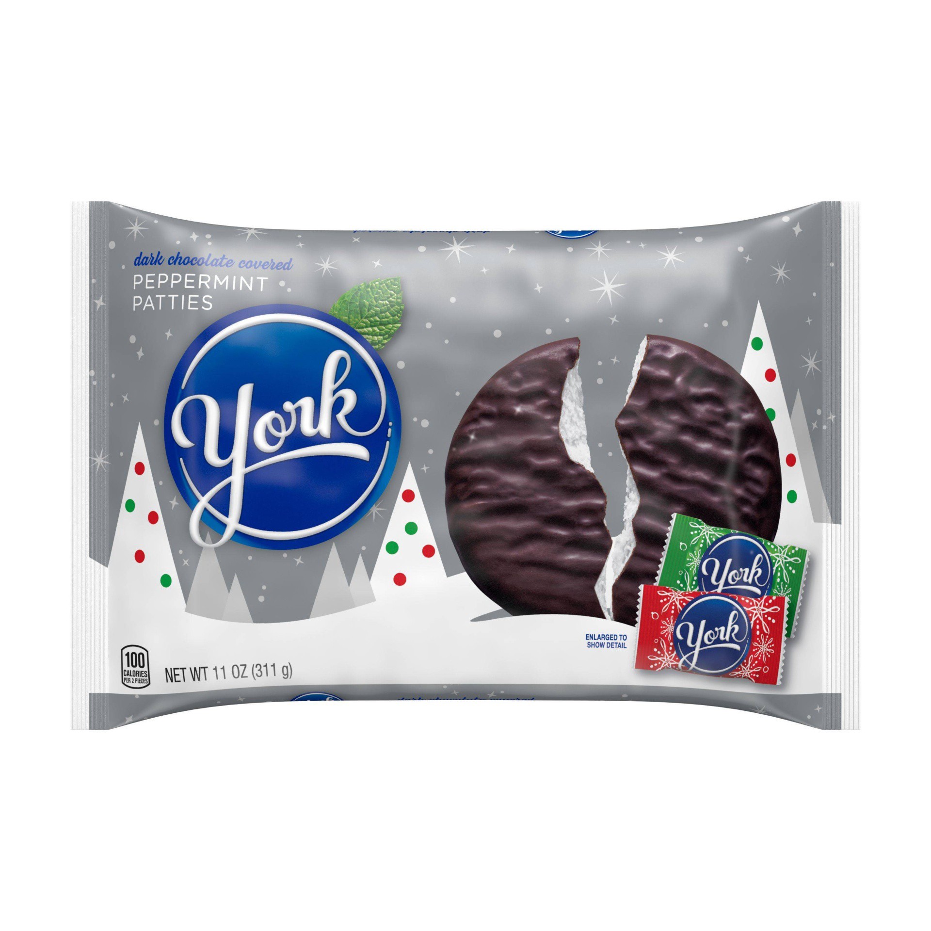 slide 1 of 4, York Holiday Peppermint Patties, 11 oz