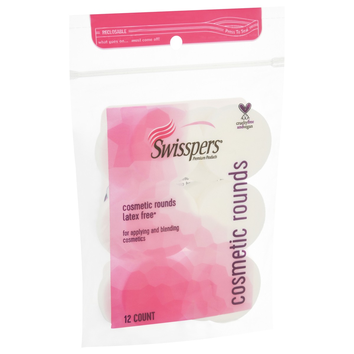 slide 4 of 10, Swisspers Cosmetic Rounds, 1 ct