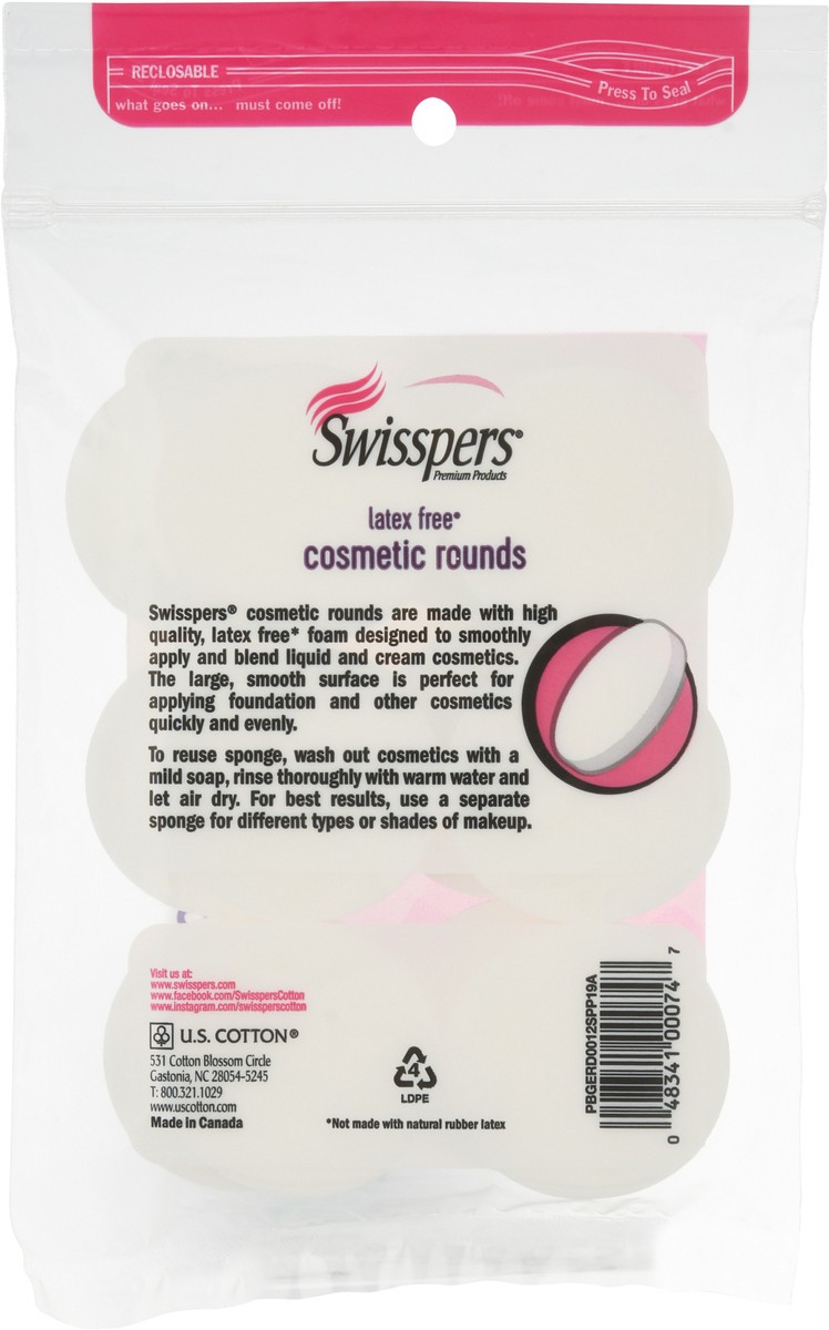 slide 2 of 10, Swisspers Cosmetic Rounds, 1 ct