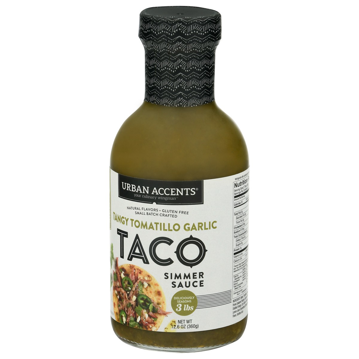 slide 5 of 9, Urban Accents Taco Tangy Tomatillo Garlic Simmer Sauce 12 fl oz, 12 fl oz