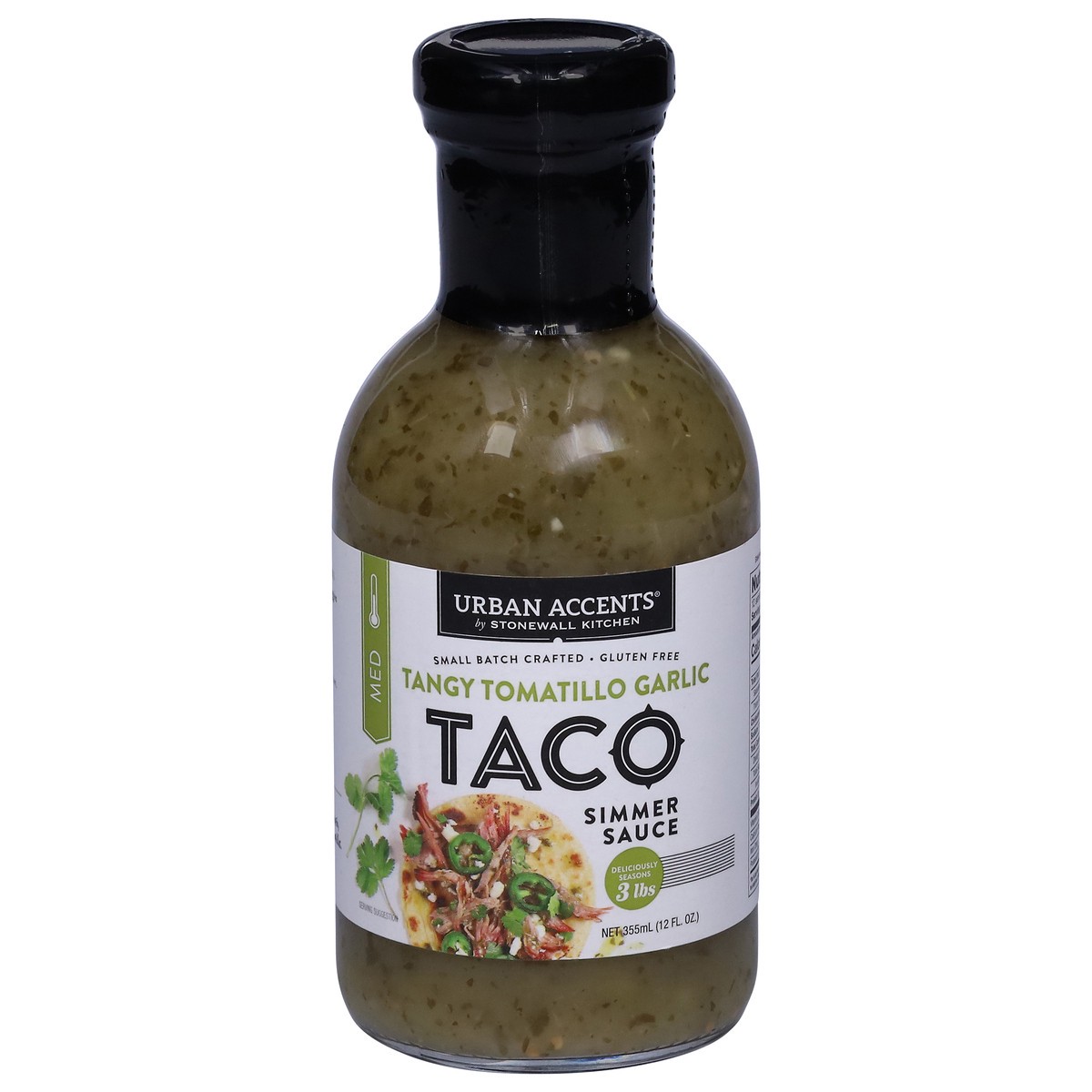 slide 1 of 9, Urban Accents Taco Tangy Tomatillo Garlic Simmer Sauce 12 fl oz, 12 fl oz