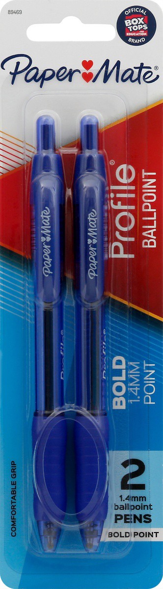 slide 8 of 9, Paper Mate Profile Bold (1.4 mm) Ballpoint Pens 2 ea, 2 ct