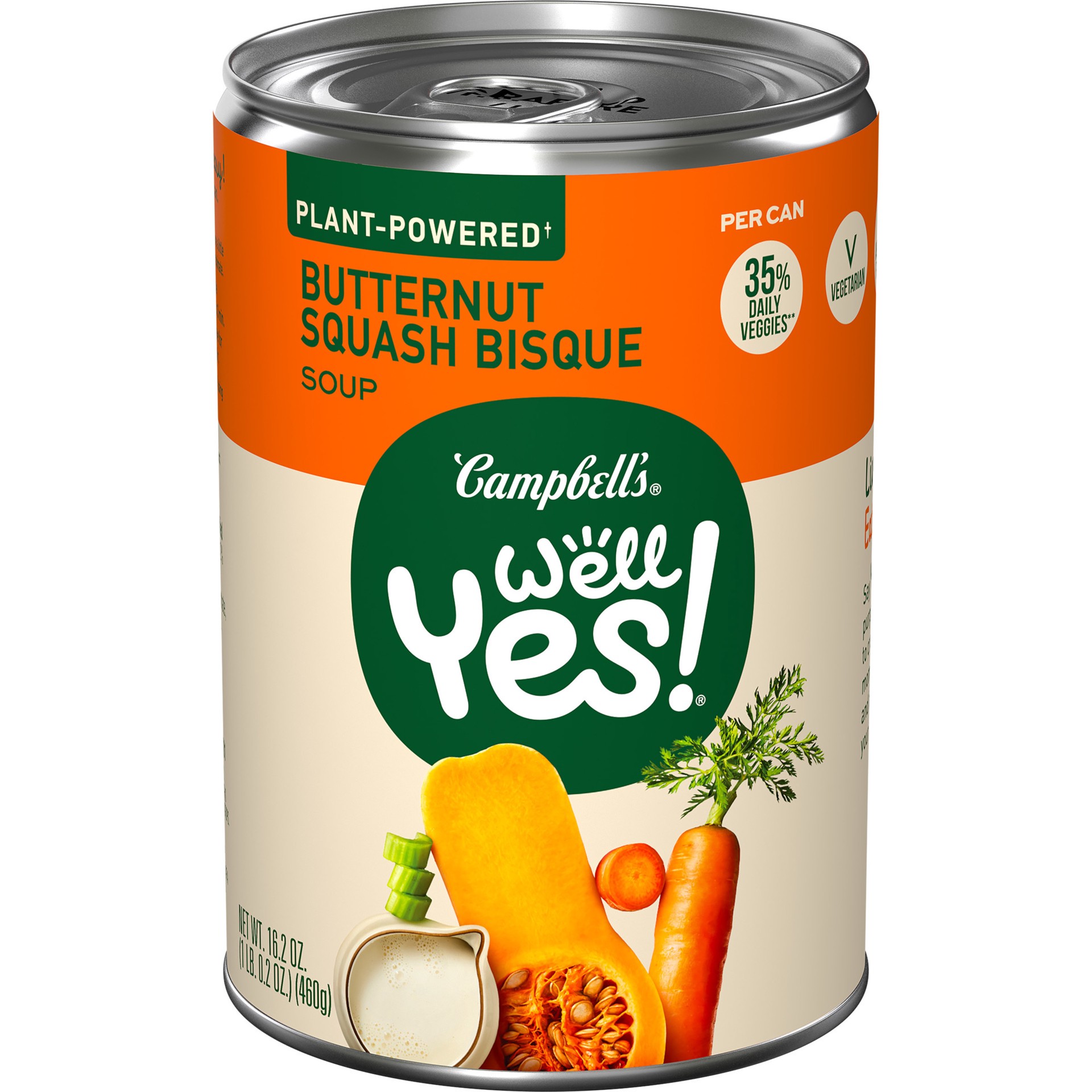 slide 1 of 5, Campbell's Well Yes! Butternut Squash Bisque, 16.2 Oz Can, 16.3 oz