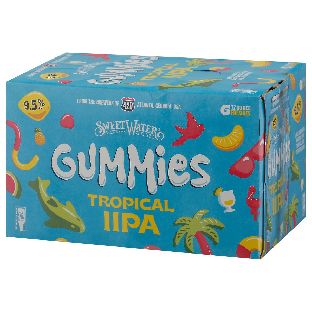 slide 7 of 9, SweetWater Brewing Company Gummies IIPA Tropical Beer 6 - 12 oz Cans, 6 ct; 12 oz