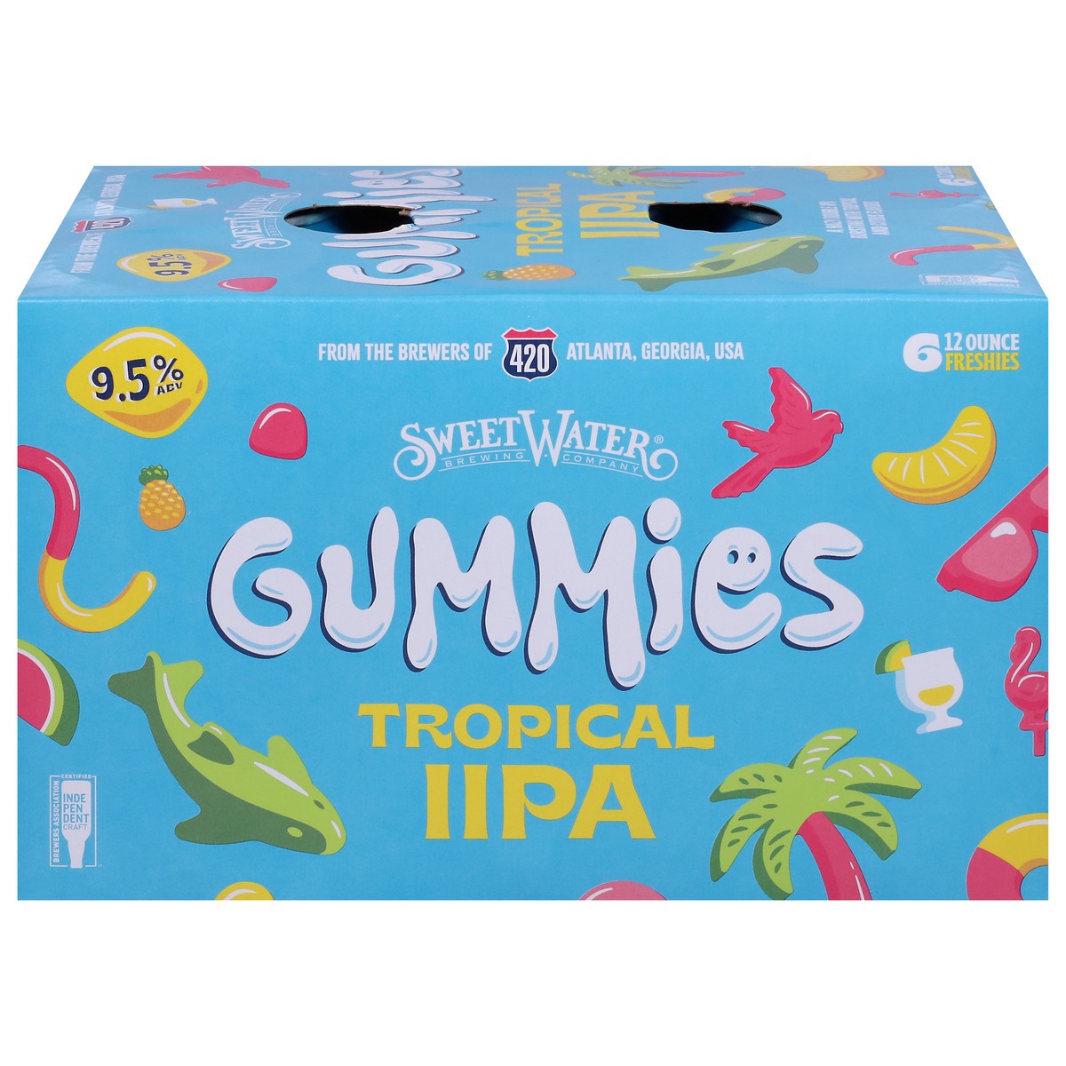 slide 1 of 9, SweetWater Brewing Company Gummies IIPA Tropical Beer 6 - 12 oz Cans, 6 ct; 12 oz