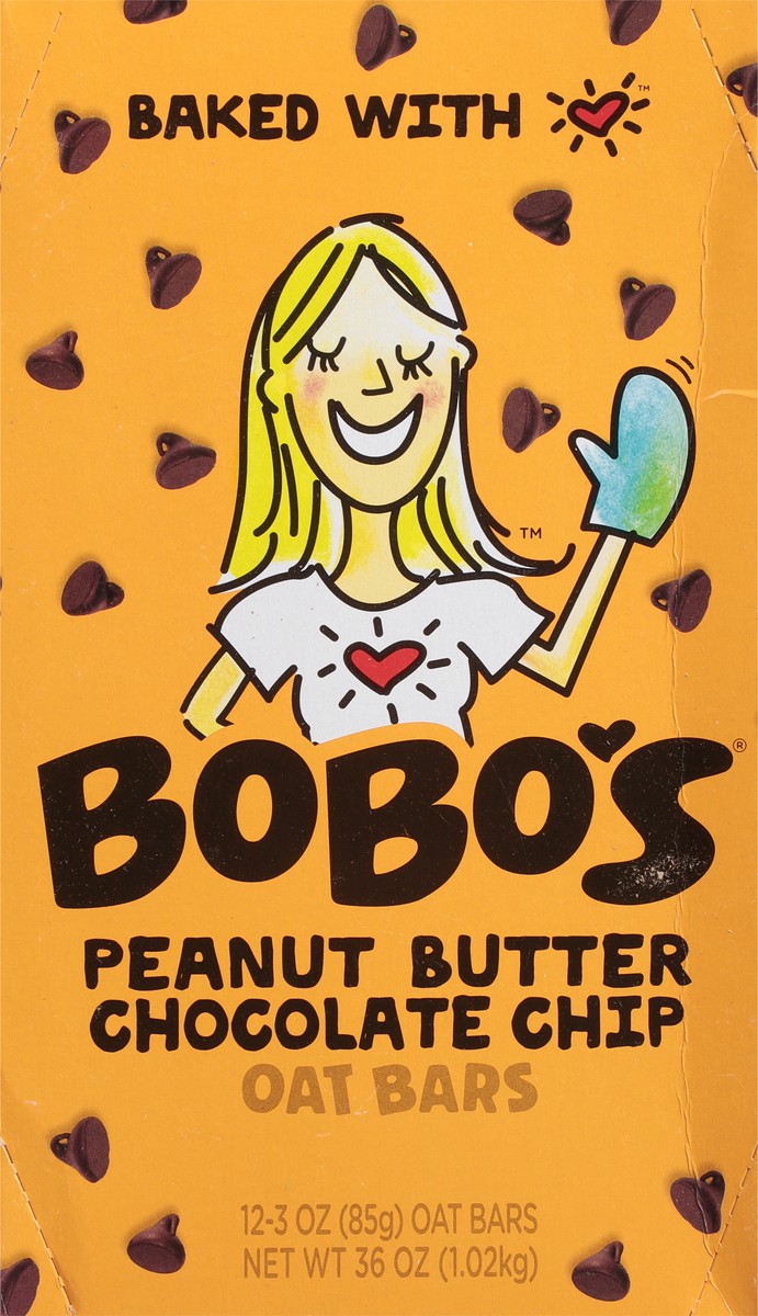 slide 6 of 13, Bobo's Peanut Butter Chocolate Chip Oat Bars 12 - 3 oz Bars, 12 ct