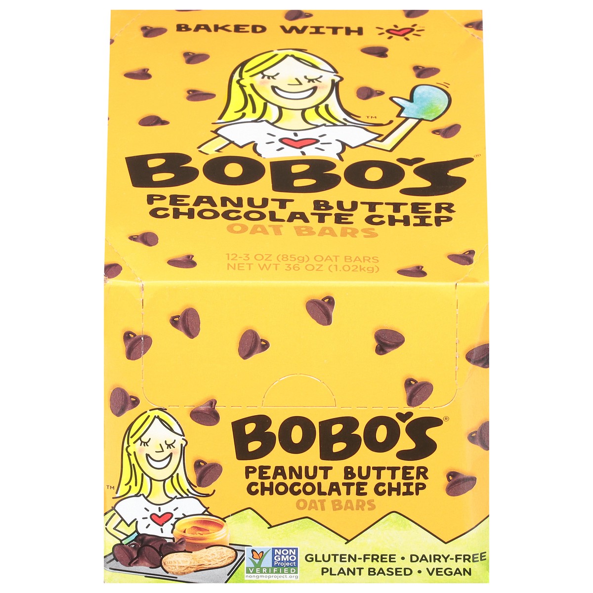 slide 1 of 13, Bobo's Peanut Butter Chocolate Chip Oat Bars 12 - 3 oz Bars, 12 ct