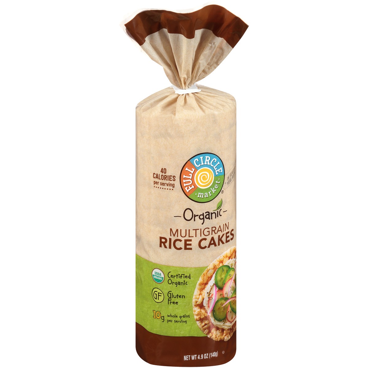 slide 8 of 9, Full Circle Market Multigrain Rice Cakes, 4.9 oz