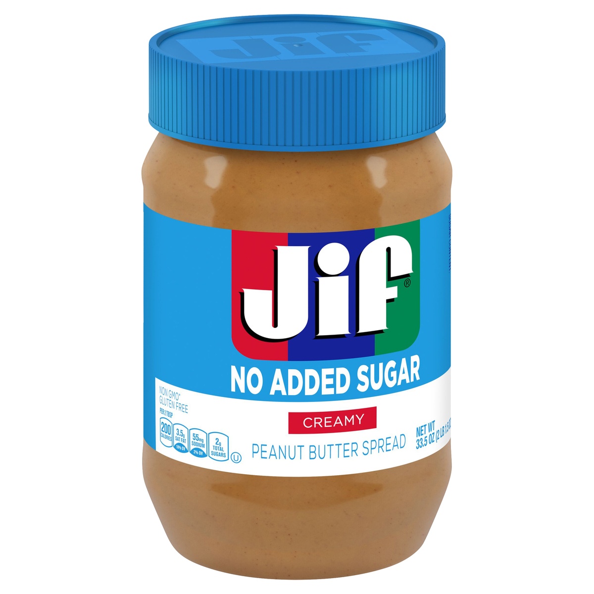 Jif No Added Sugar Creamy Peanut Butter | Shipt