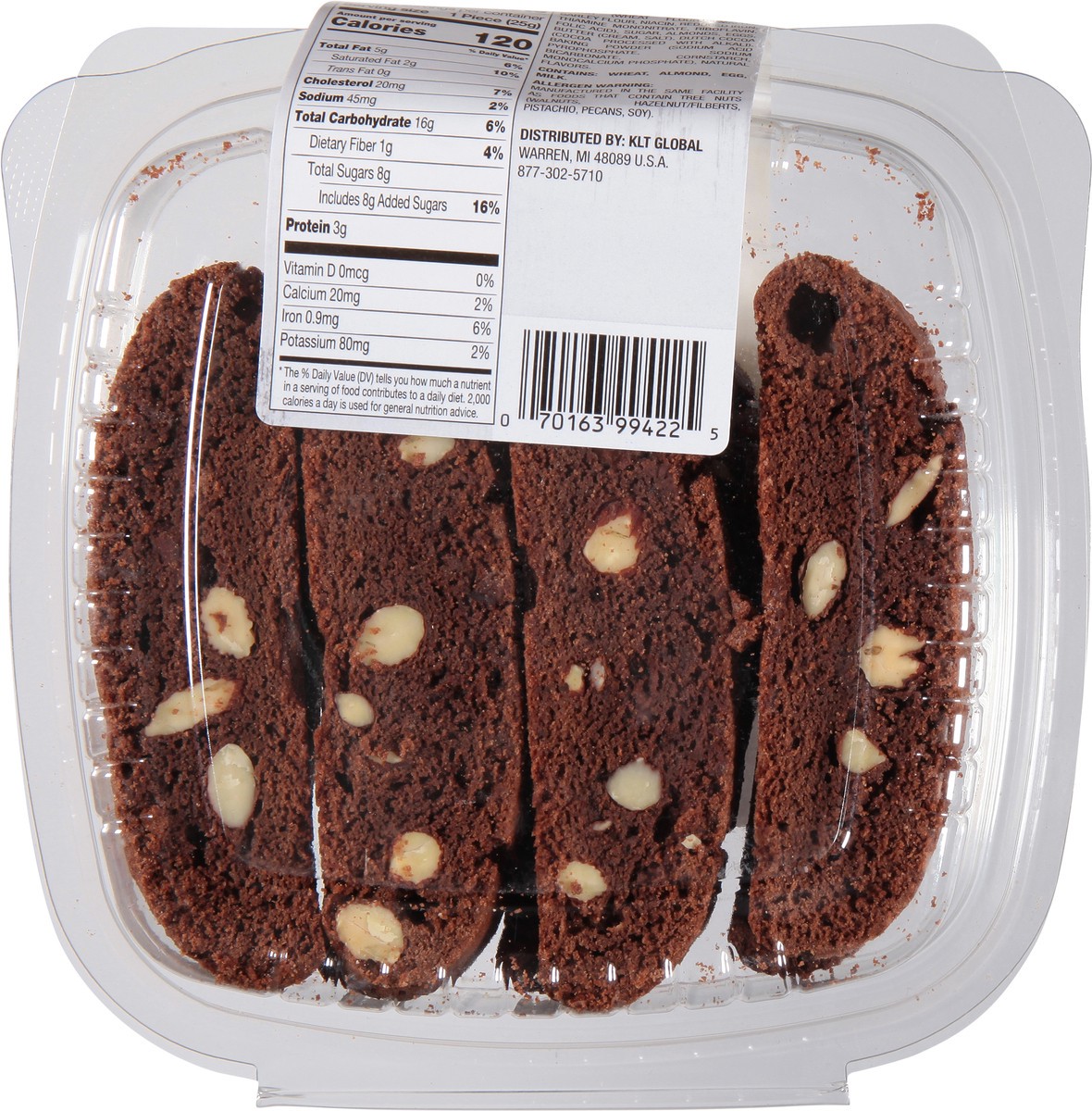 slide 5 of 9, Sabrina's Sabrnas Chocolate Almond Biscotti, 7 oz