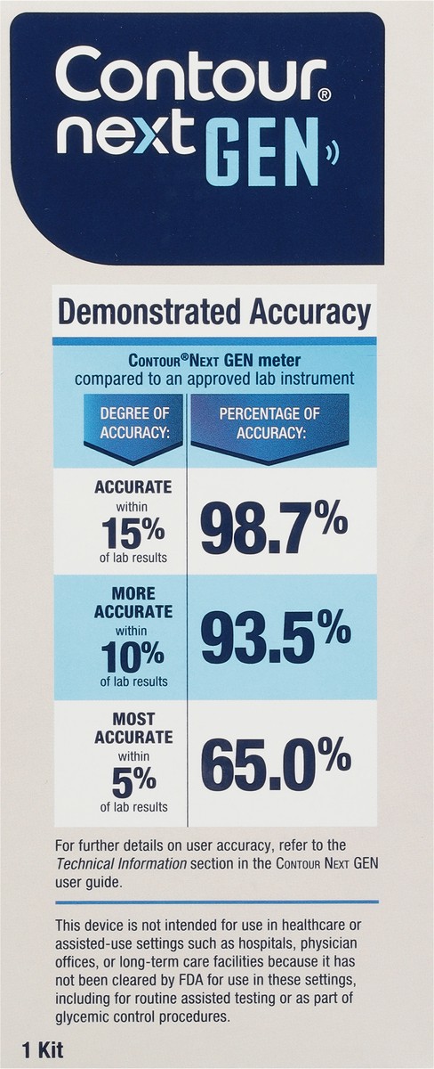 slide 7 of 9, Contour Next Gen Blood Glucose Monitor, 1 ct