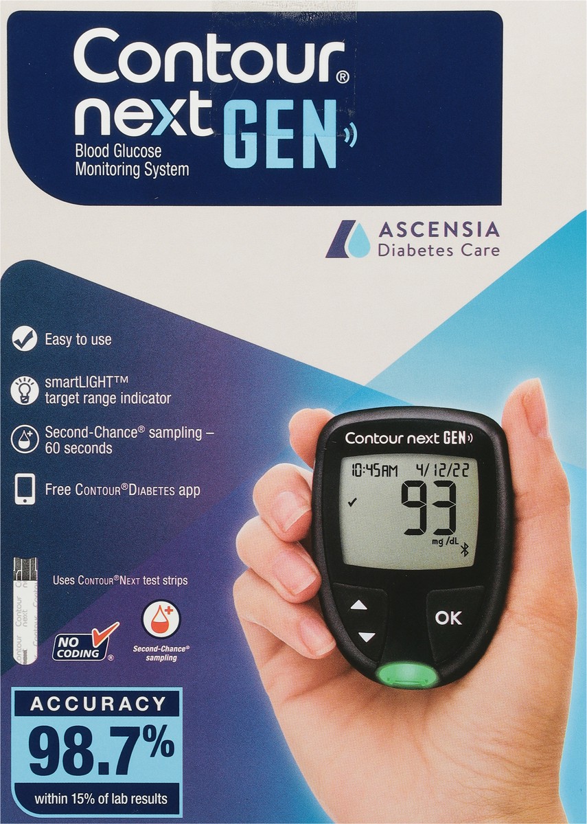 slide 5 of 9, Contour Next Gen Blood Glucose Monitor, 1 ct