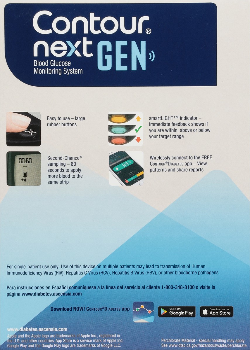 slide 3 of 9, Contour Next Gen Blood Glucose Monitor, 1 ct