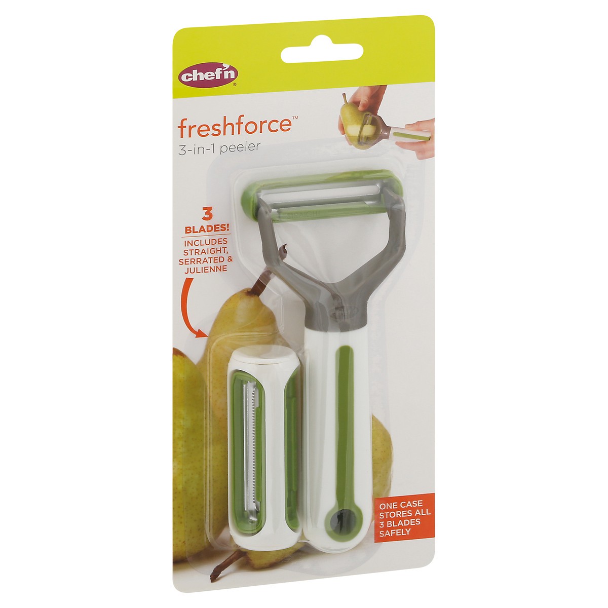 slide 2 of 9, Chef'n FreshForce 3-In-1 Peeler 1 ea, 1 ct