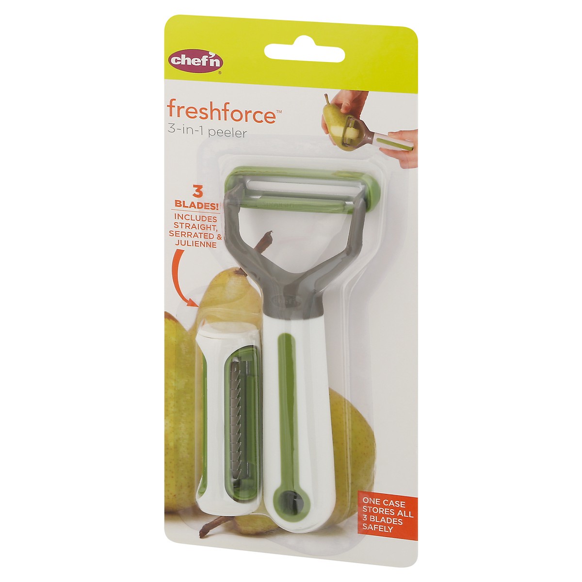 slide 3 of 9, Chef'n FreshForce 3-In-1 Peeler 1 ea, 1 ct