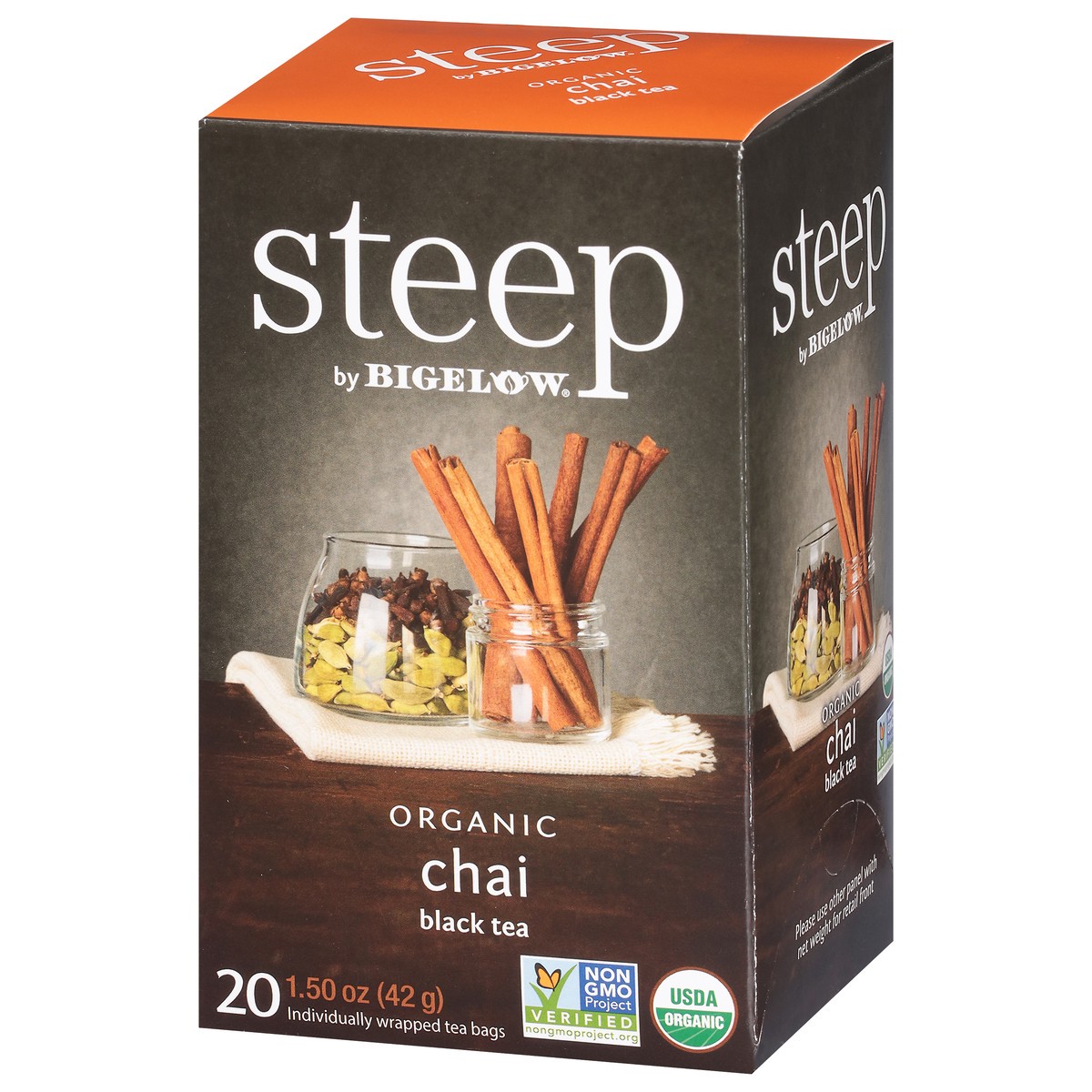 slide 2 of 12, steep Organic Chai Black Tea 20 Tea Bags, 1.5 oz