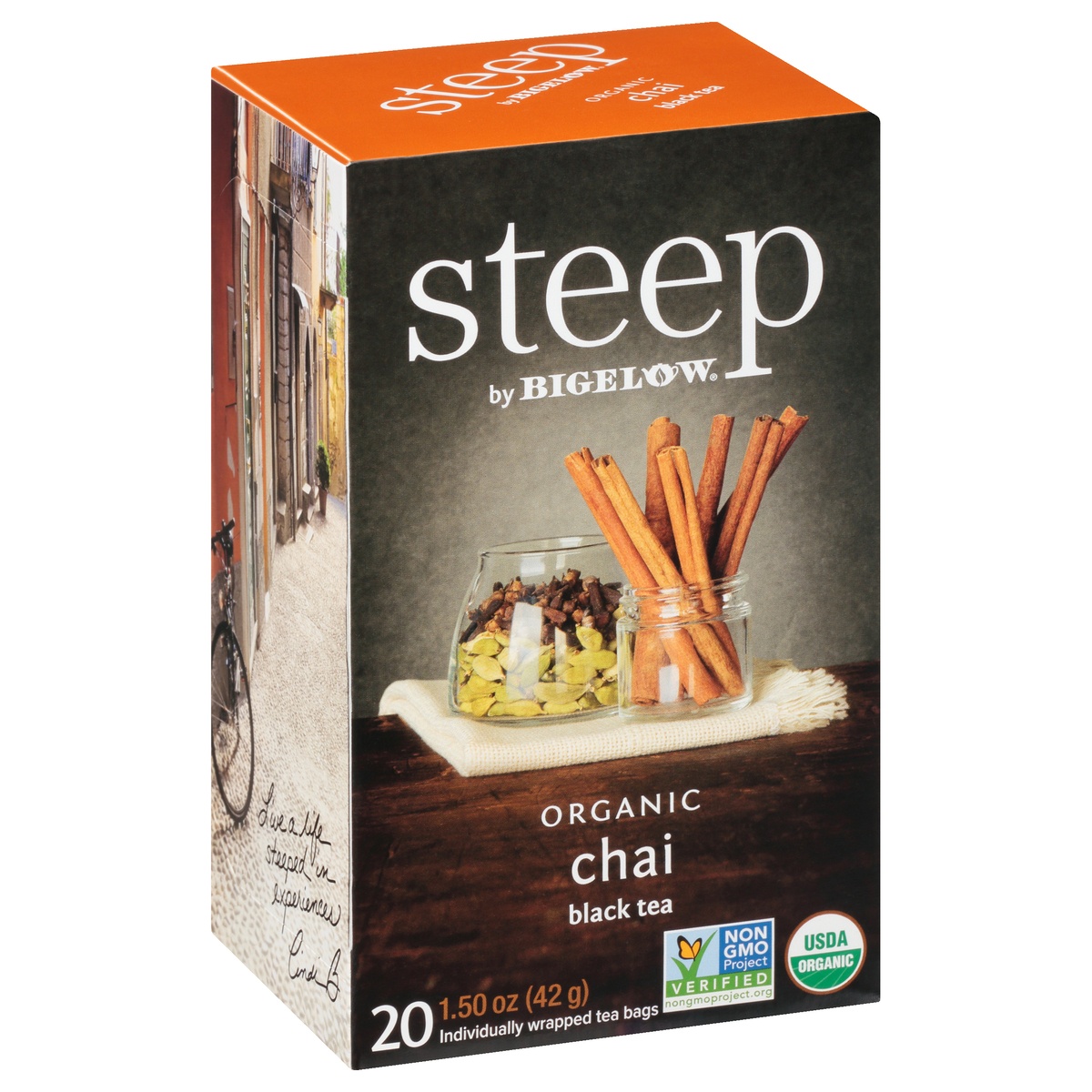 slide 2 of 9, Steep by Bigelow Organic Chai Black Tea Bags, 20 ct
