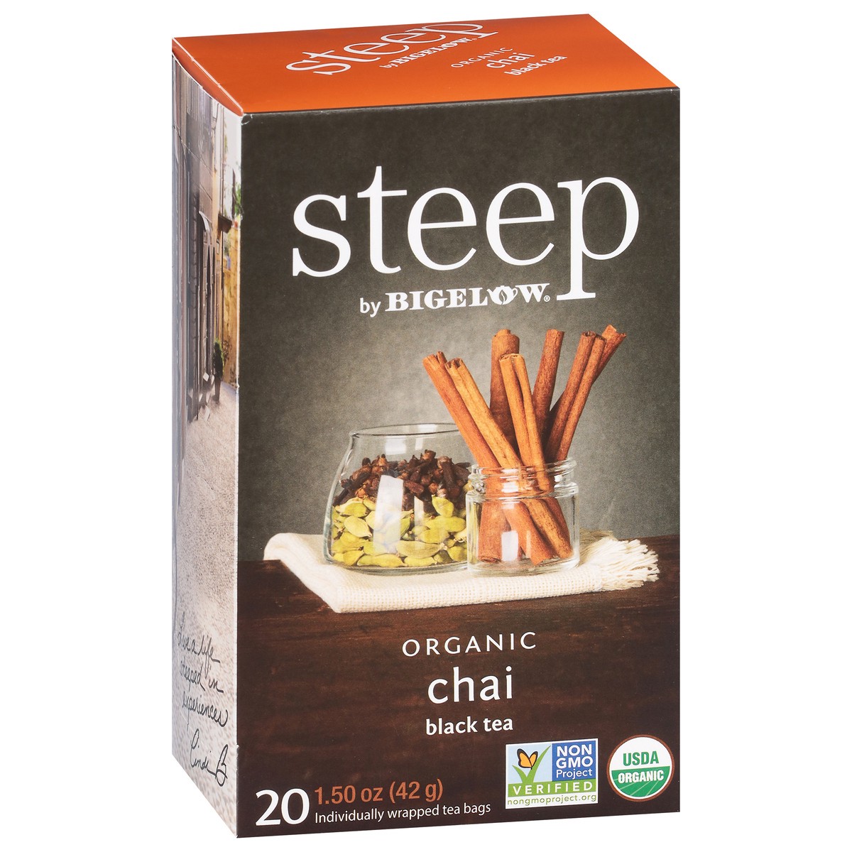 slide 7 of 12, steep Organic Chai Black Tea 20 Tea Bags, 1.5 oz