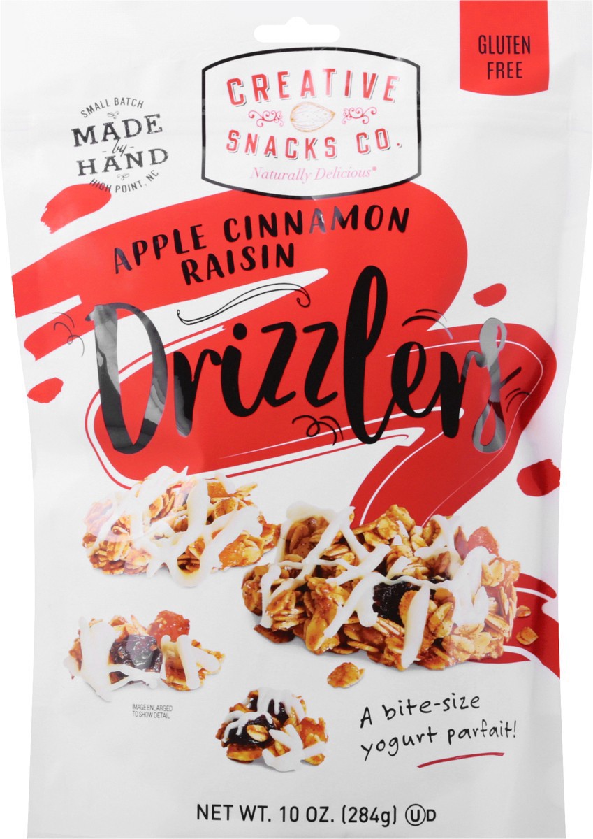 slide 4 of 9, Creative Snacks Co. Creative Snacks Apple Cinnamon Raisin Drizzlers, 10 oz