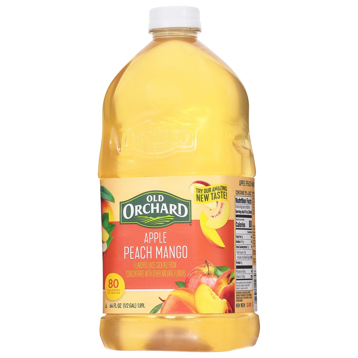 slide 7 of 9, Old Orchard Apple Peach Mango Juice Cocktail Blend - 64 fl oz, 64 fl oz