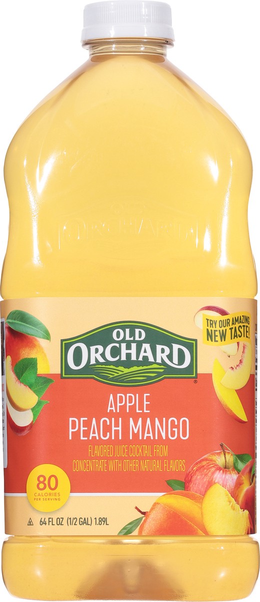 slide 5 of 9, Old Orchard Apple Peach Mango Juice Cocktail Blend - 64 fl oz, 64 fl oz