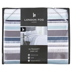 London Fog Waltham Stripe Twin Sheet Set