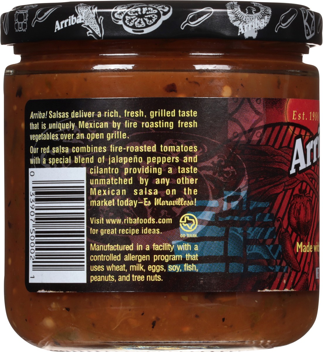 slide 7 of 9, Arriba! Fire Roasted Mexican Hot Red Salsa 16 oz, 16 oz