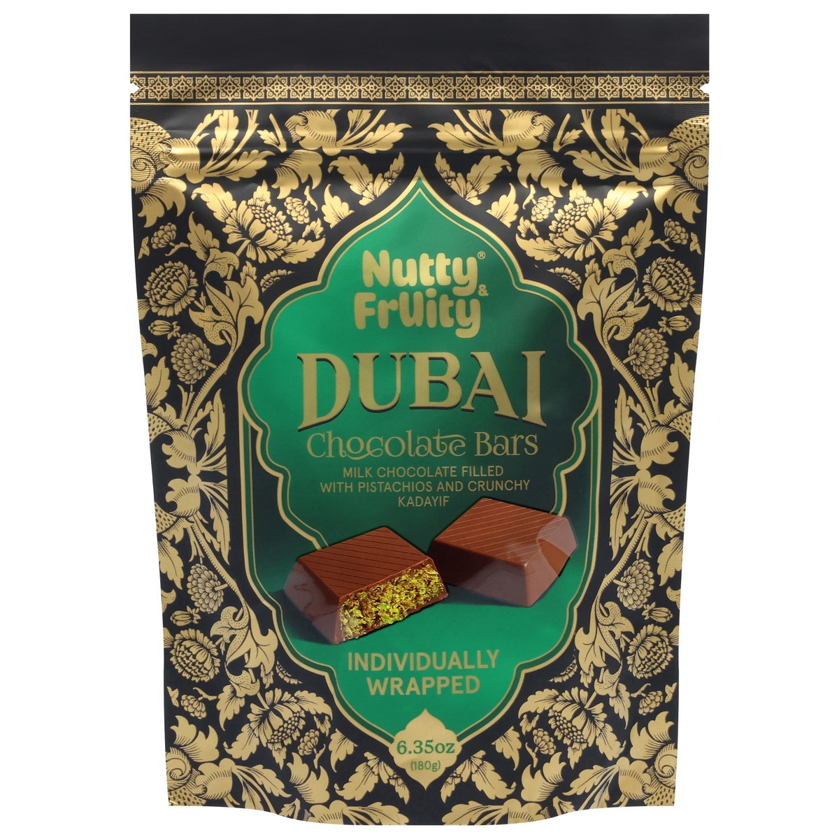 slide 1 of 15, Nutty & Fruity Dubai Chocolate Bars 6.35 oz, 6.35 oz