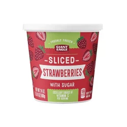 Giant Eagle Sliced Strawberries With Sugar