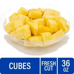 Fresh Cut Pineapple Cubes
