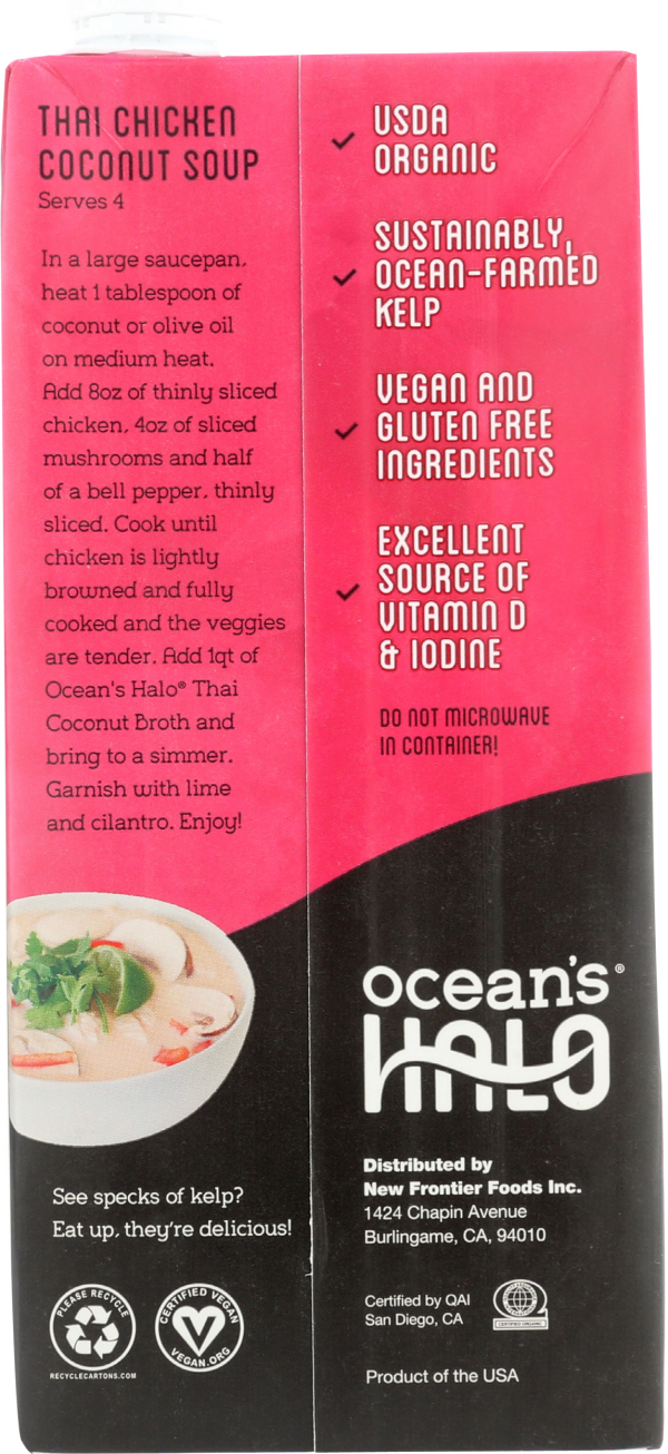 slide 6 of 10, Ocean's Halo Oceans Halo Broth Organic Thai Coconut, 32 oz