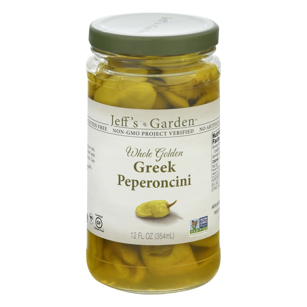 slide 1 of 9, Jeff's Naturals Whole Greek Peperoncini, 12 oz