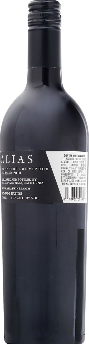 slide 5 of 11, Alias Cabernet Sauvignon, 750 ml