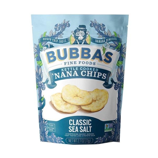 slide 1 of 1, Bubba's Fine Foods Bubbas Classic Sea Salt Nana Chips, 1.3 oz