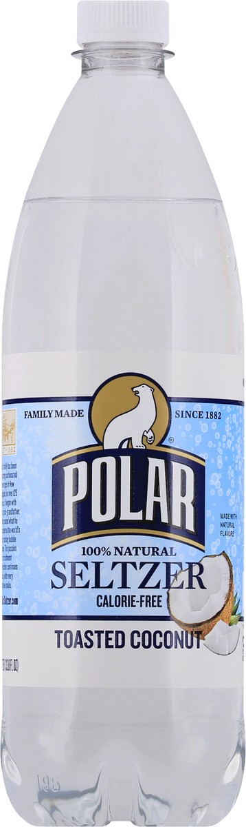 slide 8 of 13, Polar 100% Natural Toasted Coconut Seltzer - 1 l, 1 l