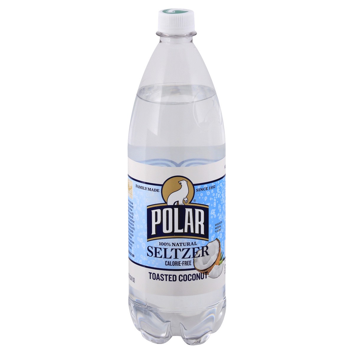 slide 9 of 13, Polar 100% Natural Toasted Coconut Seltzer - 1 l, 1 l