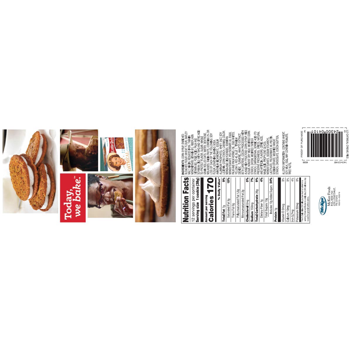 slide 2 of 13, Little Debbie Oatmeal Crème Pies, 16.2 oz