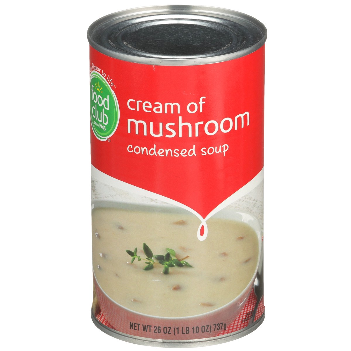 slide 3 of 9, Food Club Cream Of Mushroom Soup, 26 oz