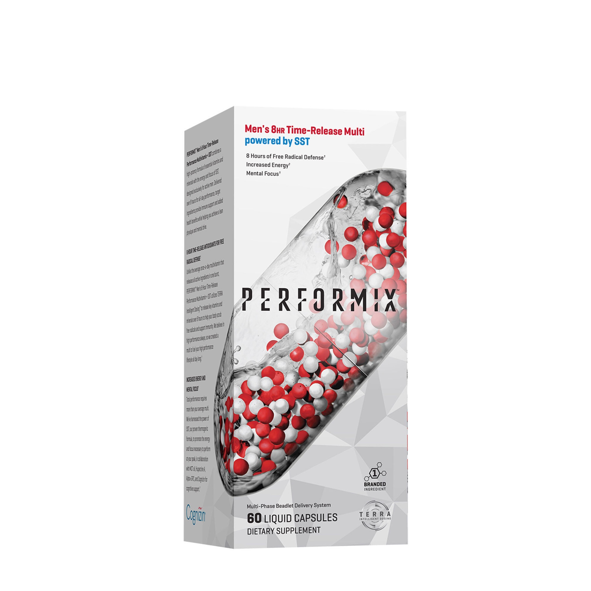 slide 1 of 1, Performix Men's 8HR Time-Release Multivitamin, 60 ct