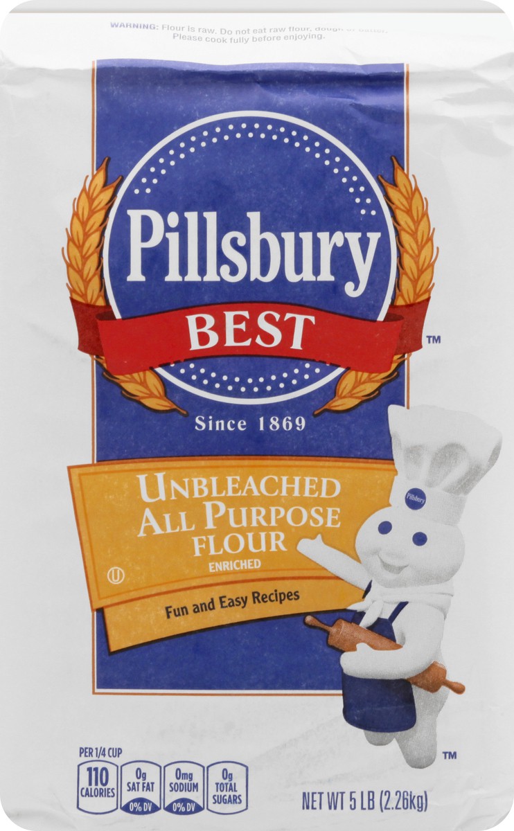 slide 12 of 13, Pillsbury Best Unbleached All Purpose Flour, 5 Lb Bag, 80 oz