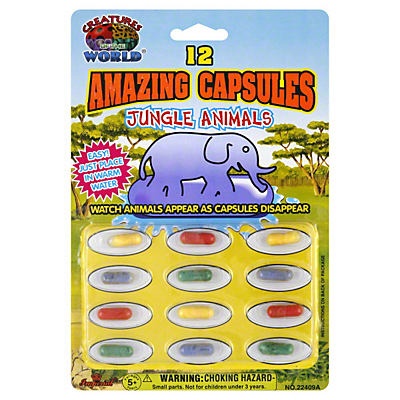 slide 1 of 1, Imperial Toy Amazing Capsules Jungle Animals, 12 ct